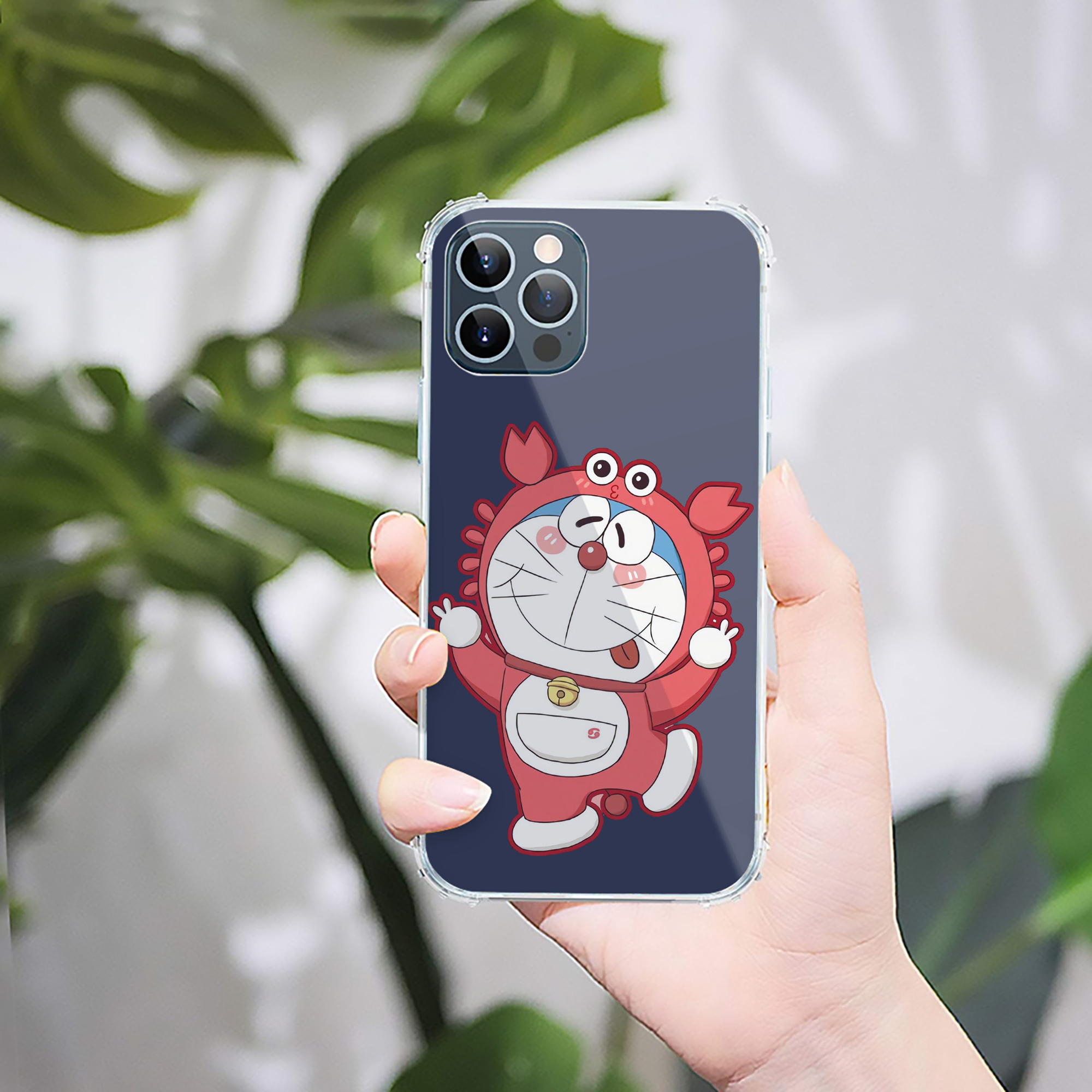 （画像用） ドラえもん Doraemon 【iPhone 12シリーズ対応】透明スマホケース（クリアソフトケース）